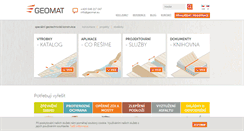Desktop Screenshot of geomat.cz