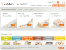 Tablet Screenshot of geomat.cz
