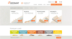 Desktop Screenshot of geomat.sk